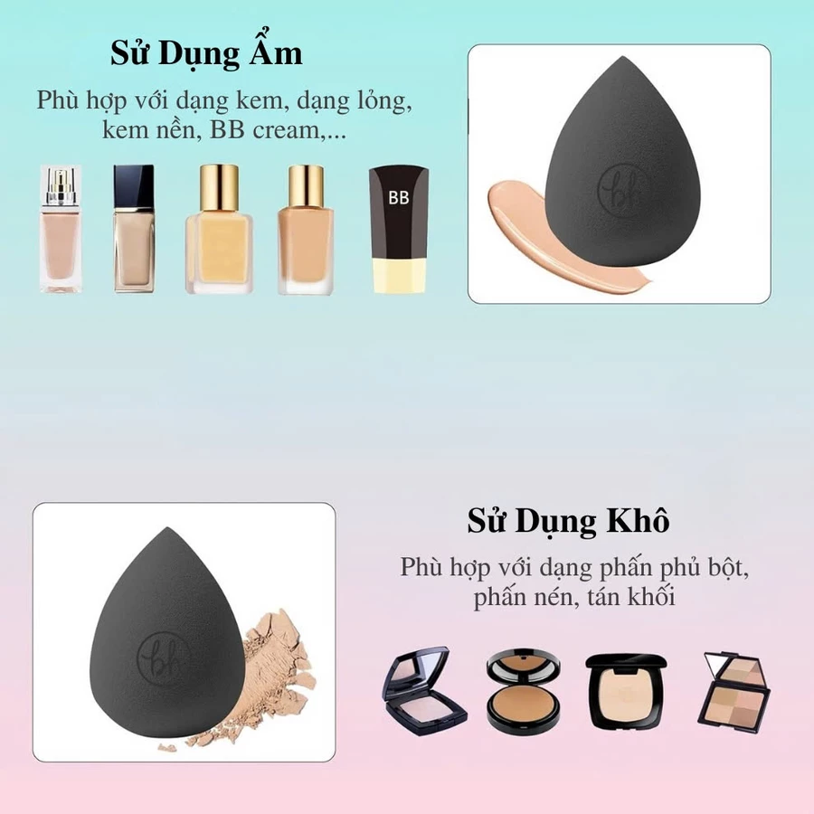 Mút Trang Điểm BH Cosmetics Miracle Complexion Size M BHM004